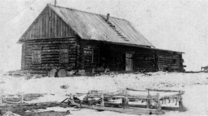 Первый дом Норильска. 1921 год, фото Н. Н. Урванцева